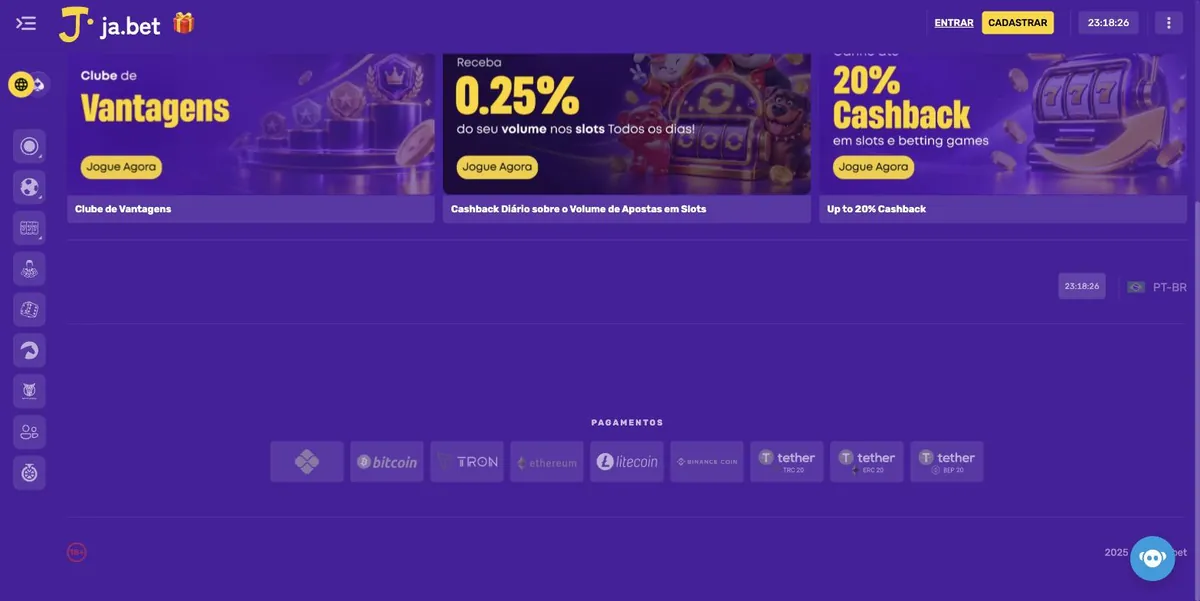 Jabet saque - área de pagamentos com Pix, Bitcoin, Tron, Ethereum, Litecoin e Tether